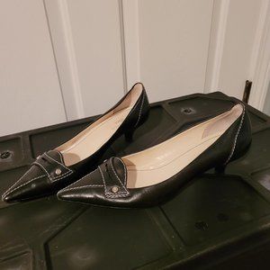 Anne Klein Black Kitten Heels